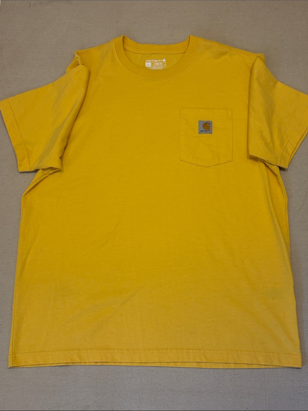 Carhartt Short Sleeve Pocket Tee in Yellow